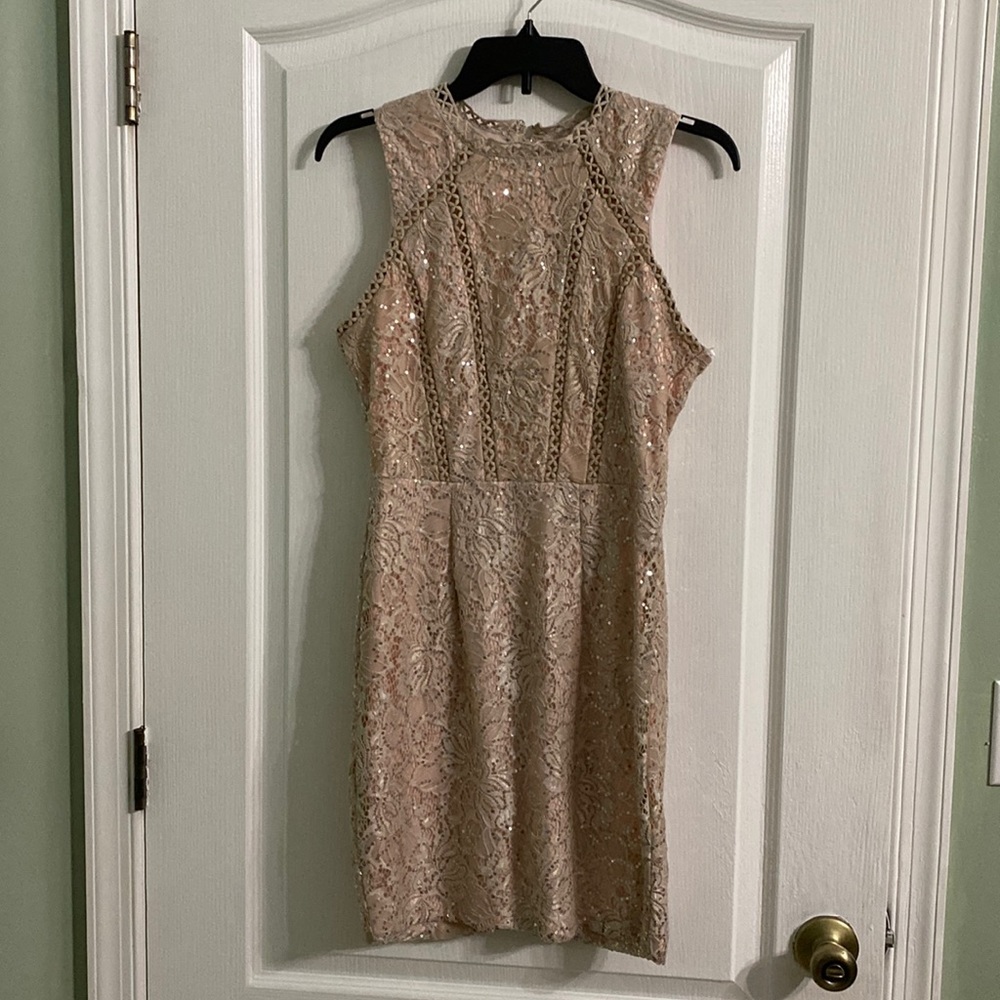 Jodi Christopher Pink Lace party/prom dress.
Size 5